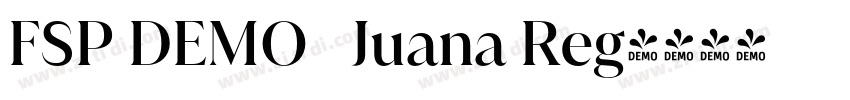 FSP DEMO   Juana Reg字体转换